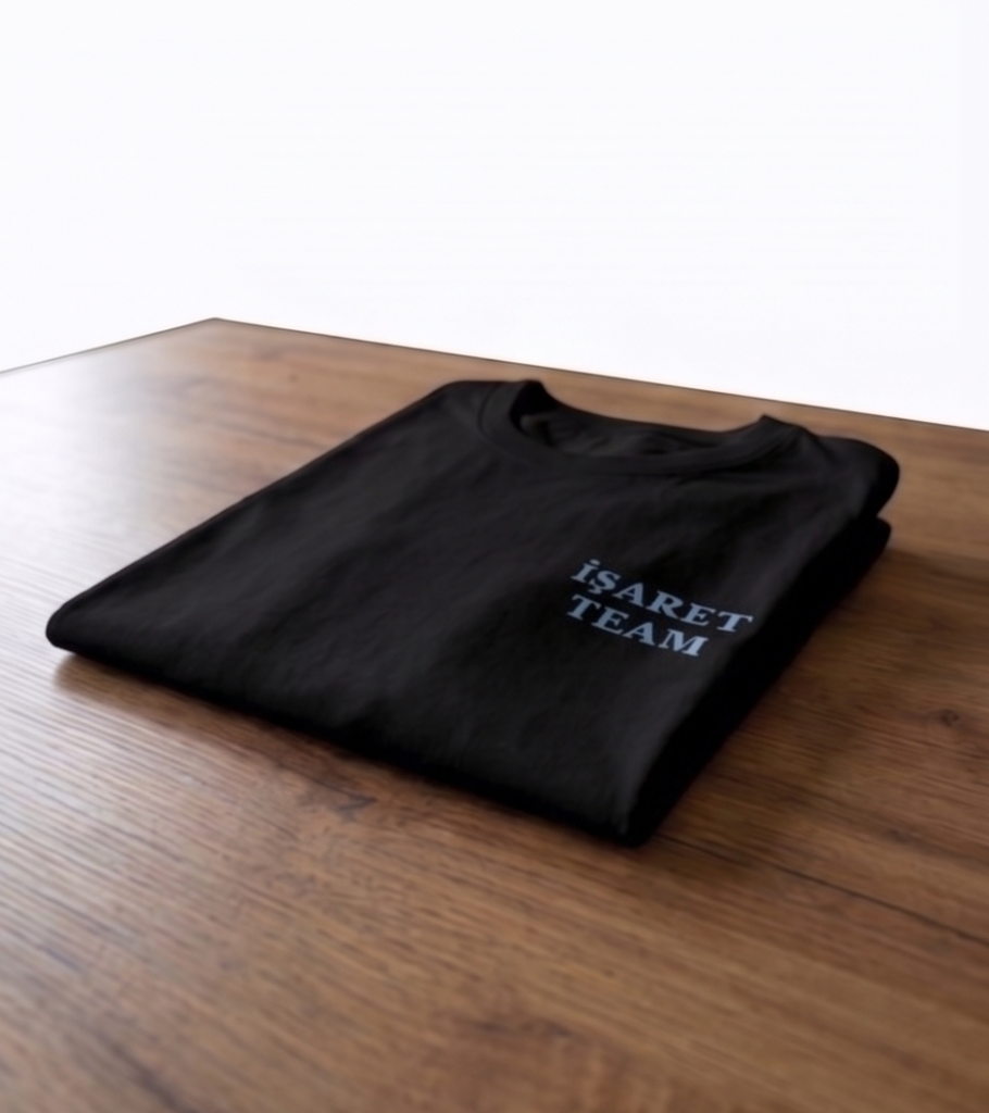 DENİZ ERTEN AKADEMİ - T-SHIRT BEYAZ - SİYAH (ANKA KUŞU DİJİTAL BASKILI)