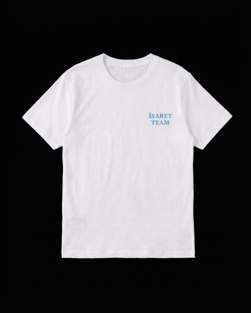 DENİZ ERTEN AKADEMİ - T-SHIRT BEYAZ - SİYAH (ANKA KUŞU DİJİTAL BASKILI)