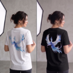 DENİZ ERTEN AKADEMİ - T-SHIRT BEYAZ - SİYAH (ANKA KUŞU DİJİTAL BASKILI)